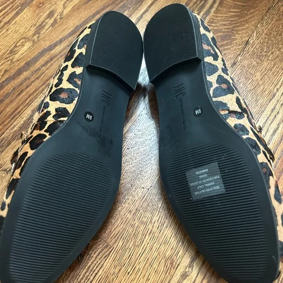 INC International Concepts Leopard-Print Bit Loafers - Tan/Black 9m NEW - Picture 3 of 3
